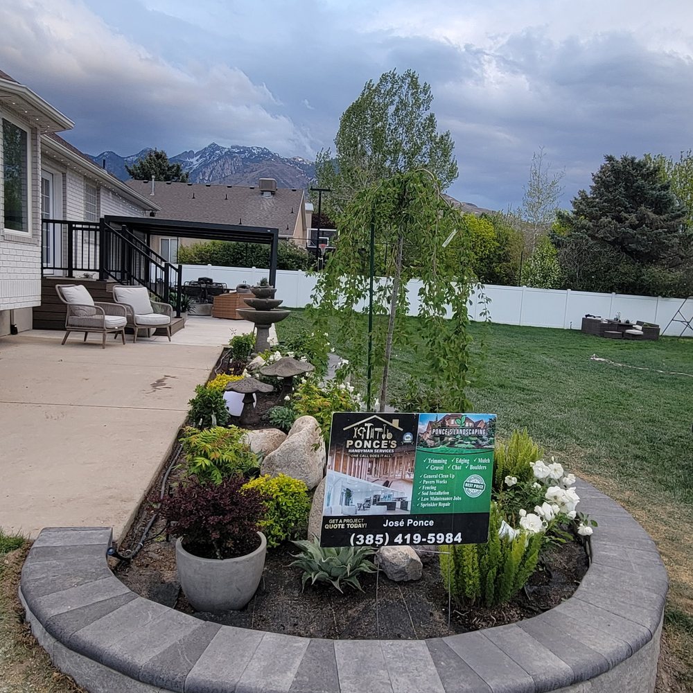 Curved Raised Garden Bed, by Ponce's Landscaping in the Salt Lake Valley